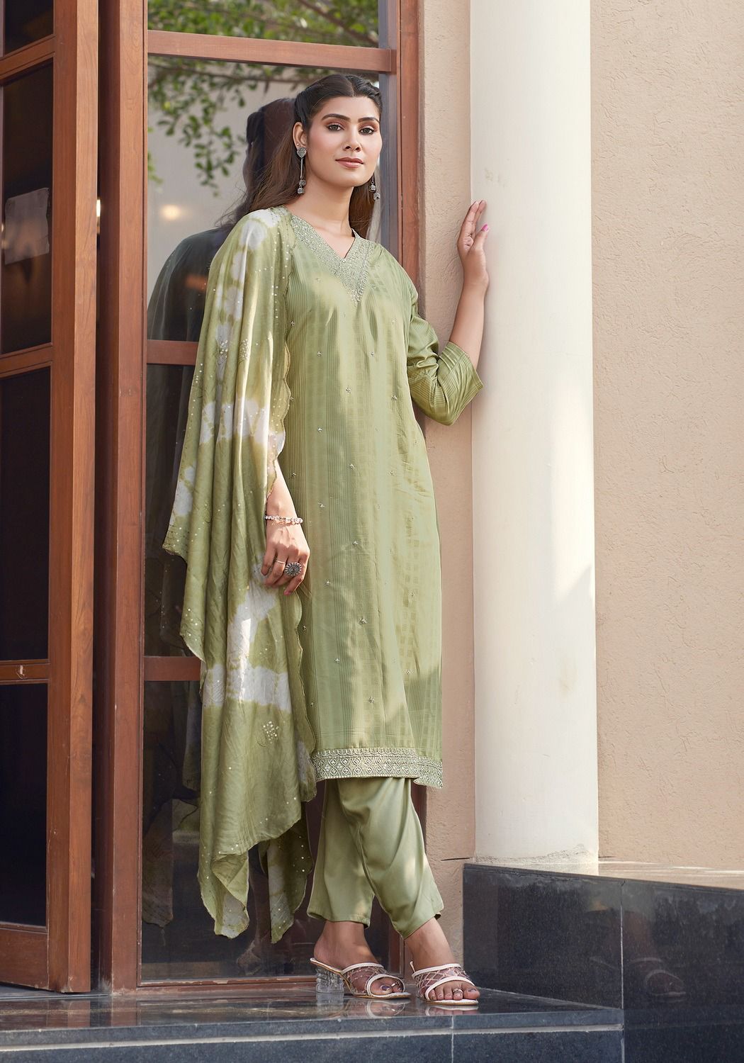 Dolly Vol 1 By Mystic 9 D Rayon Embroidery Kurti With Bottom Dupatta Wholesale Price In Surat
